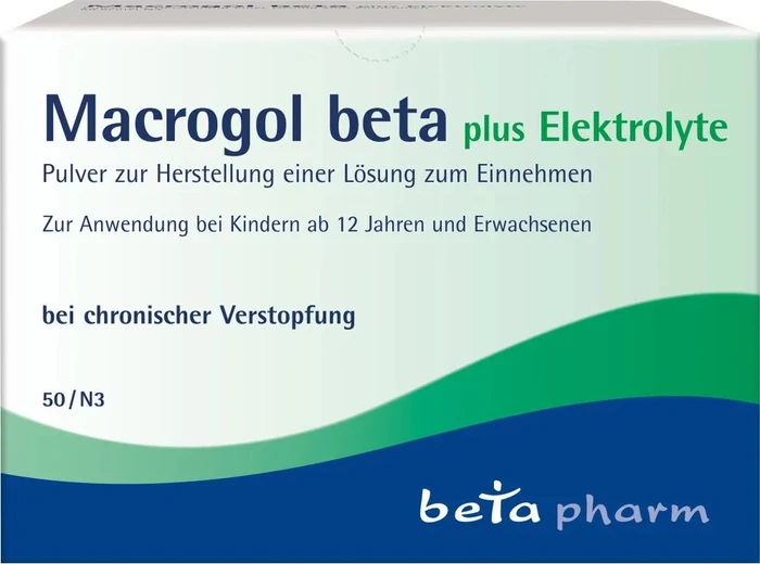 betapharm Macrogol beta plus Elektrolyte Pulver Beutel, 50 Stück