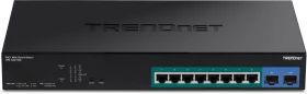 TRENDnet TPE Rackmount Gigabit Smart Switch, 8x RJ-45, 2x SFP, 130W PoE+ (TPE-1021WS)