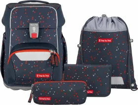 Step by Step Basis Anthrazit Triangles Schultaschen-Set, 4-tlg.