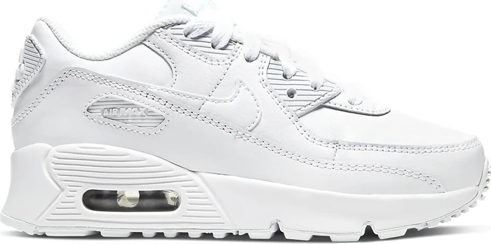 Nike Air Max 90 white/metallic silver (Junior)