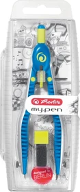 Herlitz my.pen Schnellverstellzirkel, blau/lemon