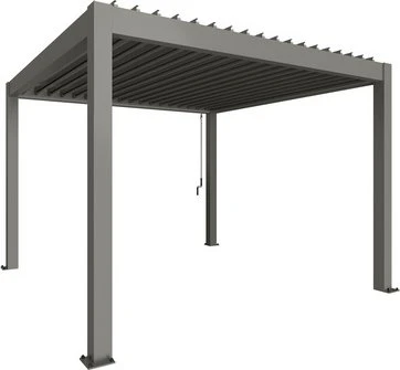 Biohort Pergola 3.5x3.5 quarzgrau-metallic/quarzgrau-metallic