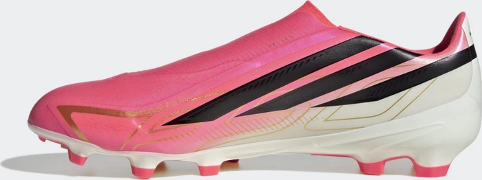 adidas F50 Hyperfast League Laceless FG solar turbo/core black/gold metallic