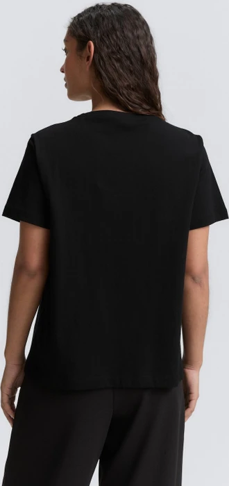 Tom Tailor Print T-Shirt kurzarm schwarz (Damen)