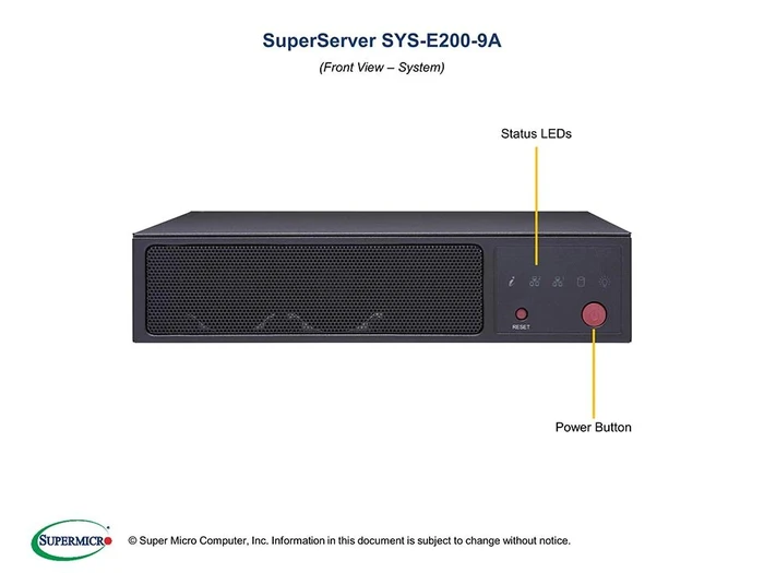 Supermicro SuperServer E200-9A