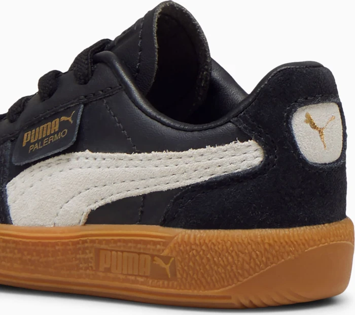 Puma Palermo Leather puma black/feather gray/gum (Junior)