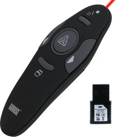 August LP205R Presenter mit Laserpointer schwarz, USB-A