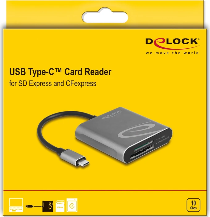 DeLOCK Multi-Slot-Cardreader, USB-C 3.1 [Stecker]