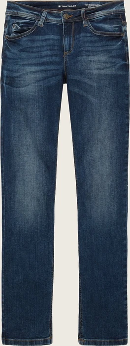 Tom Tailor Alexa Straight Jeans mit Bio-Baumwolle Jeans mid stone wash denim (Damen)