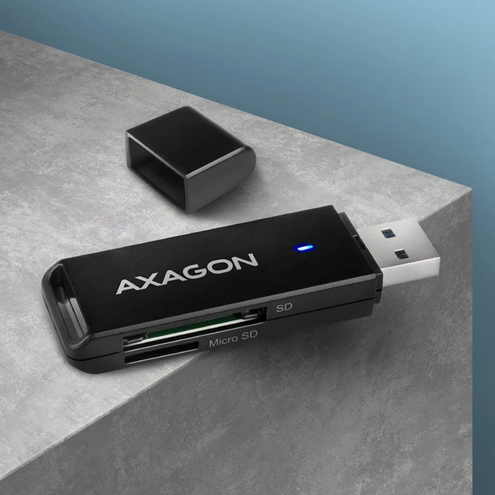 Axagon Dual-Slot-Cardreader, USB-A 3.0 [Stecker]