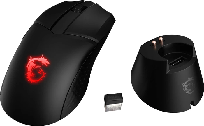 MSI Clutch GM41 Lightweight Wireless Gaming Mouse schwarz, USB