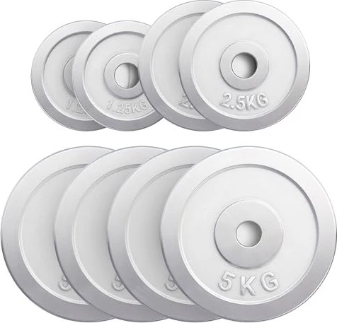 Gorilla Sports Hantelscheiben Chrom Set 27.5kg