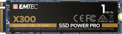 Emtec X300 SSD Power Pro 1TB, M.2 2280 / M-Key / PCIe 3.0 x4