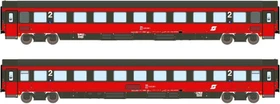 Arndt Spezial-Modelle - Spur N Personenwagen - 2er Set Personenwagen Bmz ÖBB