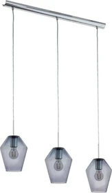 Eglo Murmillo Pendelleuchte 3-flammig chrom/schwarz