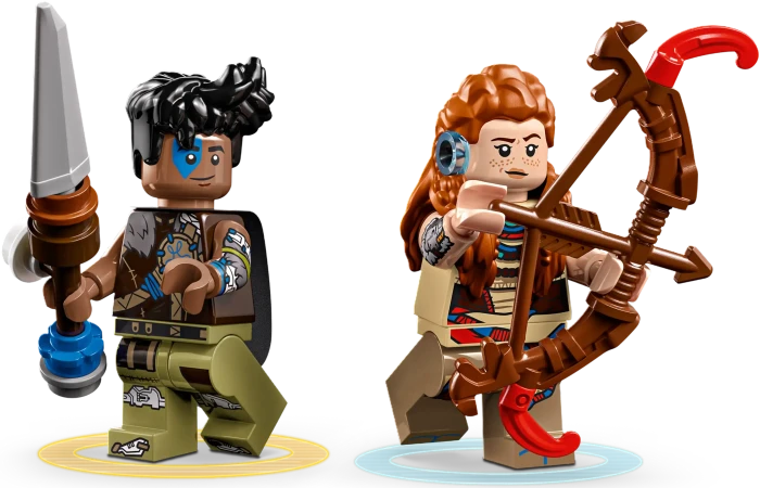 LEGO Horizon Adventures - Aloy und Varl vs. Panzerwanderer und Sägezahn