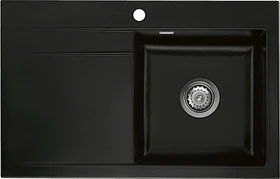 systemceram Stema 80 Einbau Becken rechts nigra