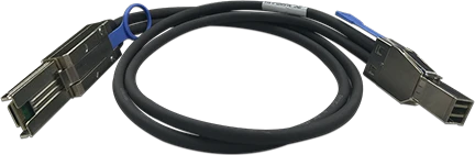 QNAP mini SAS HD x4 [SFF-8644] auf mini SAS x4 [SFF-8644] Kabel, 1m