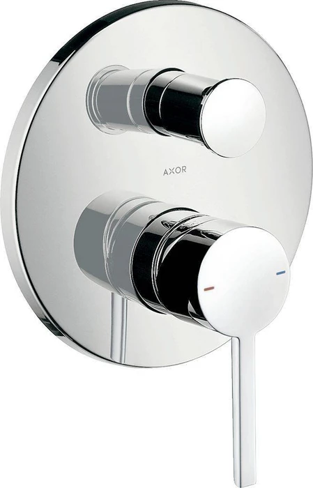 Hansgrohe Axor Starck Wannenmischerarmatur mit Hebelgriff und Sicherung brushed brass