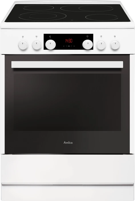 Amica SHC 914 100 W Elektroherd mit Glaskeramik-Kochfeld