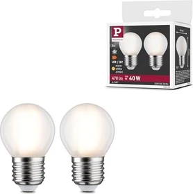 Paulmann Filament LED Tropfen E27 5W/827 matt, 2 Stück