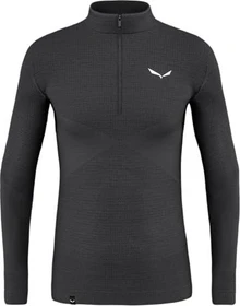 Salewa Zebru Responsive Half-Zip Funktionsshirt langarm onyx (Herren)