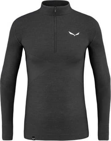 Salewa Zebru Responsive Half-Zip Funktionsshirt langarm onyx (Herren)