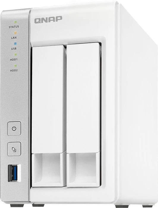 QNAP Turbo Station TS-231, 512MB RAM, 2x RJ-45 1000Base-T, 3x USB-A 3.0