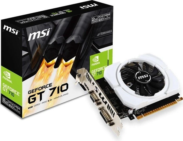 MSI GeForce GT 710 2GD3, 2GD3, 2GB DDR3, VGA, DVI, HDMI