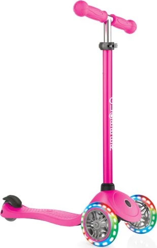 Globber Primo Lights Kickboard neon pink