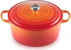 Le Creuset Signature Gusseisen Bräter rund 30cm ofenrot