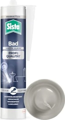 Sista Bad Profi-Qualität Sanitär-Silikon manhattan, 280ml