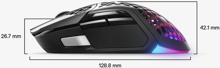 SteelSeries Aerox 5 Wireless schwarz, USB/Bluetooth