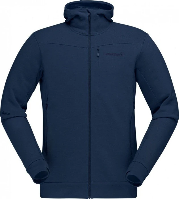 Norrøna falketind warmwool2 Stretch Zip Hood Funktionsjacke indigo night blue (Herren)
