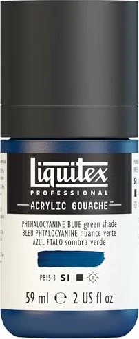Liquitex Professional Acrylic Gouache phthalocyanine blue green shade, 59ml