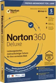 NortonLifeLock Norton 360 Deluxe, 5 User, 1 Jahr (deutsch) (Multi-Device)
