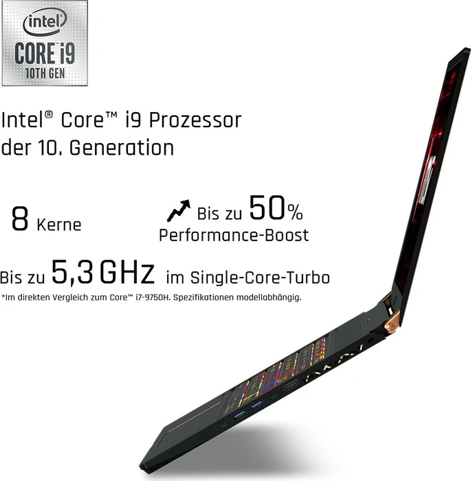 MSI GS75 Stealth 10SGS-064, Core i9-10980HK, 32GB RAM, 2TB SSD, GeForce RTX 2080 SUPER Max-Q, DE