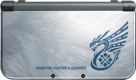 Nintendo New 3DS XL Monster Hunter 4 Ultimate - Limited Edition silber