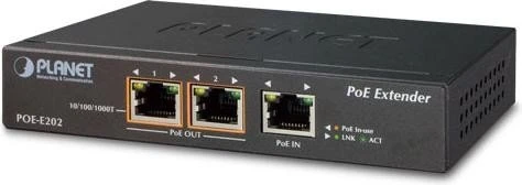Planet Wallmount Gigabit Switch, 3x RJ-45, PoE+ PD