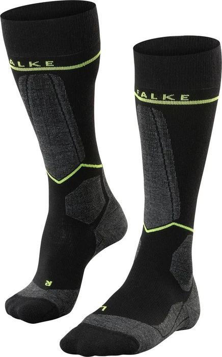 Falke SK2 Energizing Wool Skisocken black-lightning (Herren)