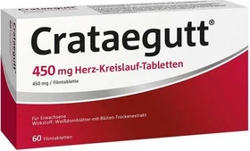 Crataegutt 450mg Herz-Kreislauf-Tabletten, 60 Stück