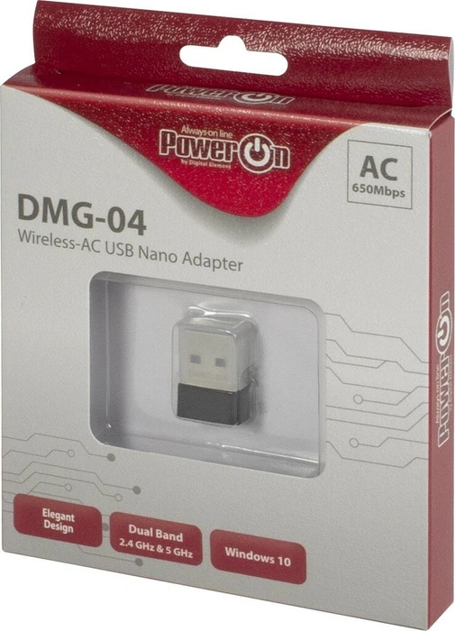 Inter-Tech PowerOn DMG-04, 2.4GHz/5GHz WLAN, USB-A 2.0