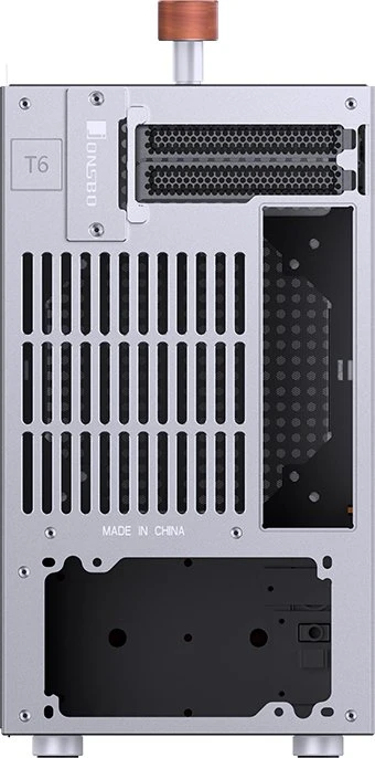 Jonsbo T6 Silver, silber/braun, Glasfenster, Mini-ITX