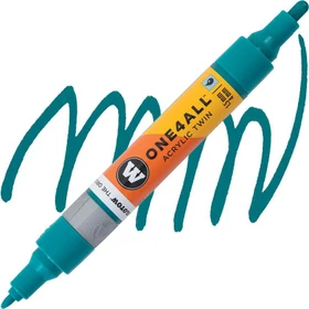 Molotow ONE4ALL Twin 1.5/4mm Acrylmarker türkis