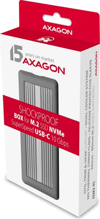 Axagon M.2 Festplattengehäuse, M.2 PCIe, USB-C 3.1