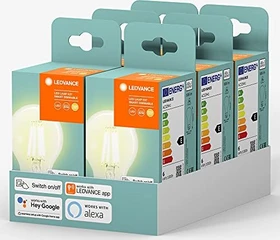 Osram Ledvance SMART+ BT Classic "Volkslicht" A60 60 6W/827 E27, 6 Stück