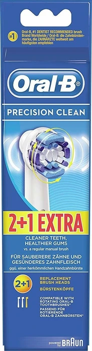 Oral-B Precision Clean 2+1 Ersatzbürste, 3 Stück