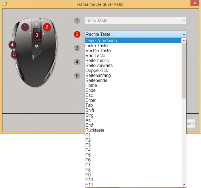 Hama Mirano Wireless Laser Mouse rot, USB
