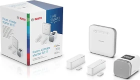 Bosch Starter-Set Raumklima II, 1x Raumthermostat, 1x Heizkörperthermostat, 2x Schließ-/Öffnungssensor, mit Zentrale, Set (8750002655)