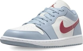 Nike Air Jordan 1 Low sail/blue grey/white/dune red (Damen)